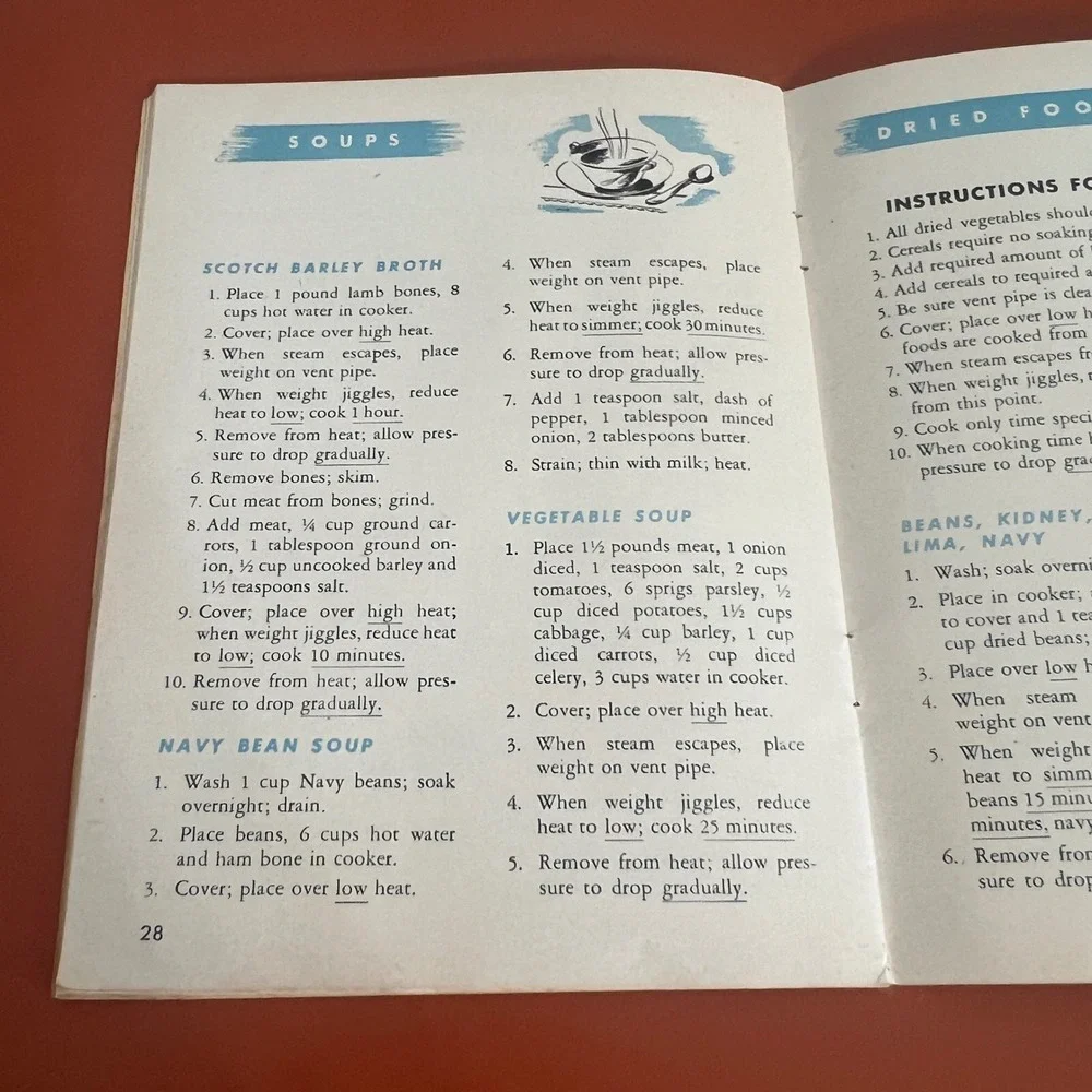 Vintage 1946 Wear-Ever Pressure Cooker Recipe Book Cooking Made Easy Booklet